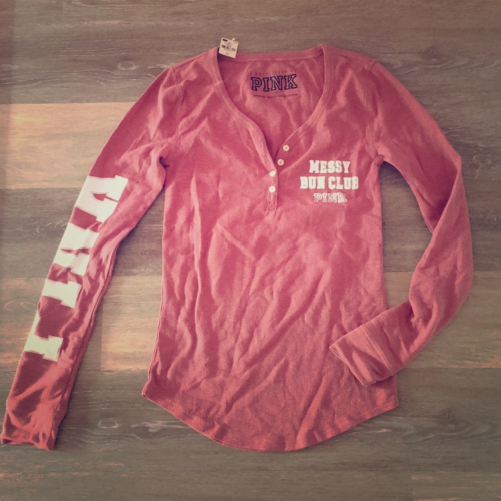 NWT Pink long sleeve top. Size small